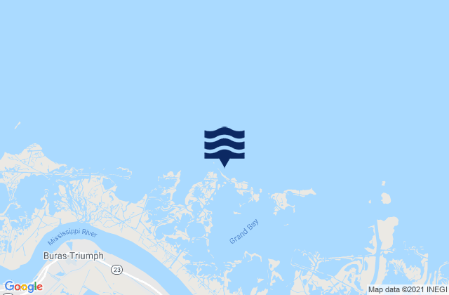 Olga Compressor Station (Grand Bay), United States tide chart map