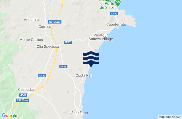 Olia Speciosa, Italy tide times map