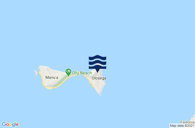 Olosega County, American Samoa tide times map