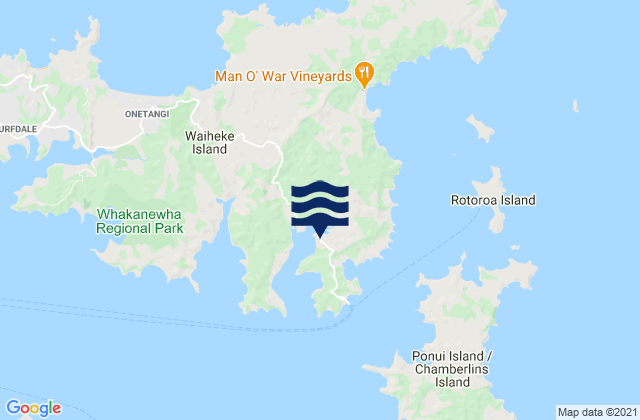 Omaru Bay, New Zealand tide times map