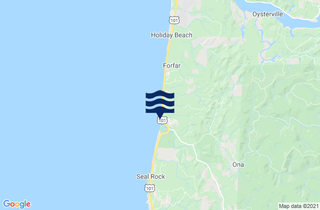 Ona Beach , United States tide chart map