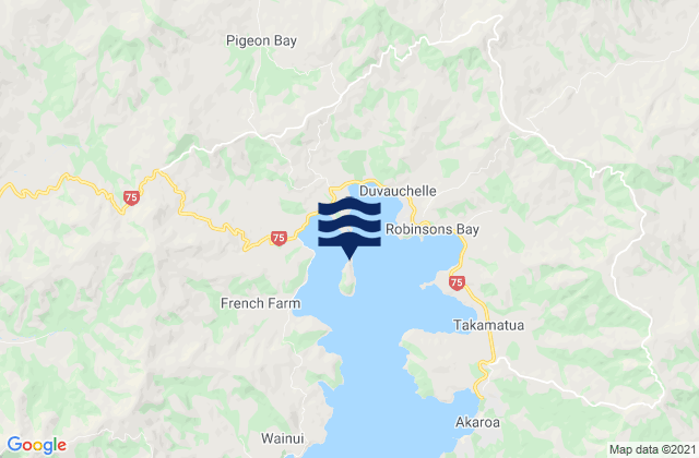 Onawe, New Zealand tide times map