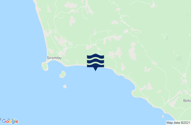Onolimbu, Indonesia tide times map