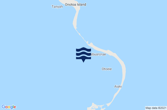 Onotoa, Kiribati tide times map