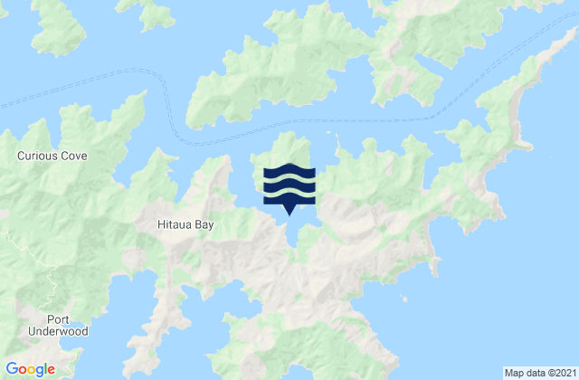 Opua Bay, New Zealand tide times map