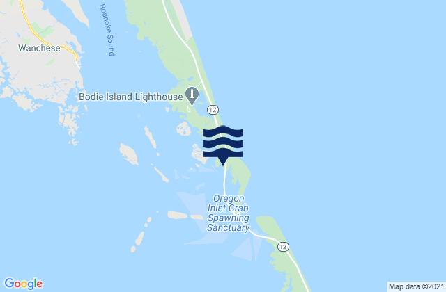 Oregon Inlet Marina, United States tide chart map