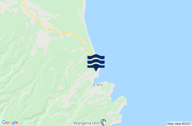 Oro Bay, Papua New Guinea tide times map