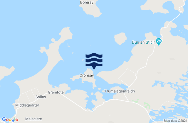 Oronsay, United Kingdom tide times map