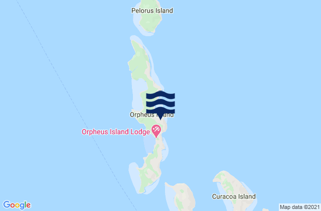 Orpheus Island, Australia tide times map
