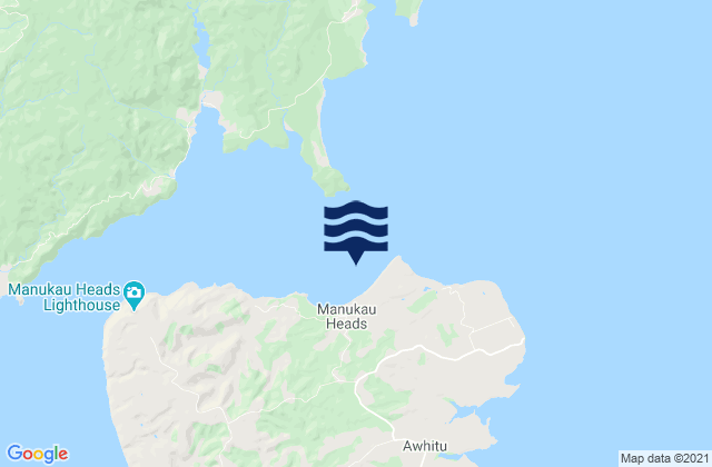 Orua Bay, New Zealand tide times map