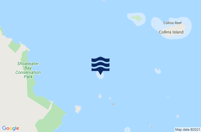 Osborn Island, Australia tide times map