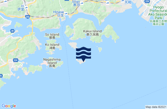 Otabu Sima, Japan tide times map