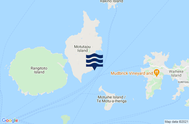 Otahuhu Point, New Zealand tide times map