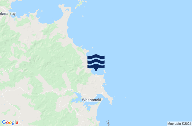 Otamure Bay, New Zealand tide times map