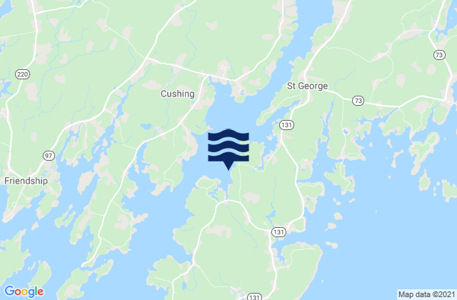 Otis Cove, United States tide chart map