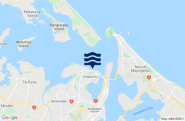 Otumoetai, New Zealand tide times map
