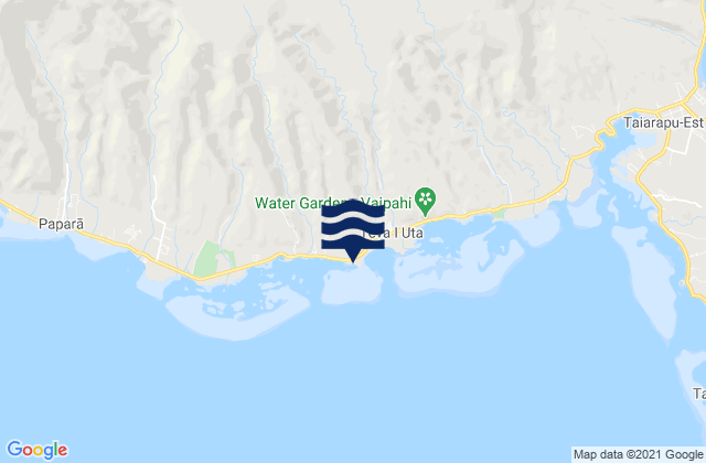 Otutara, French Polynesia tide times map