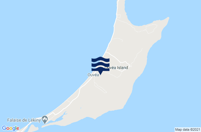 Ouvea, New Caledonia tide times map