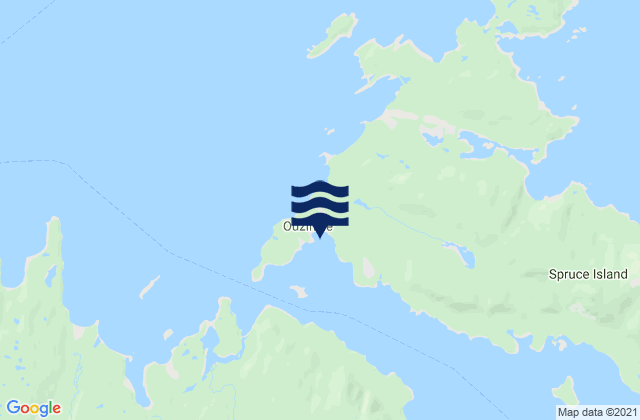 Ouzinkie (Spruce Island), United States tide chart map