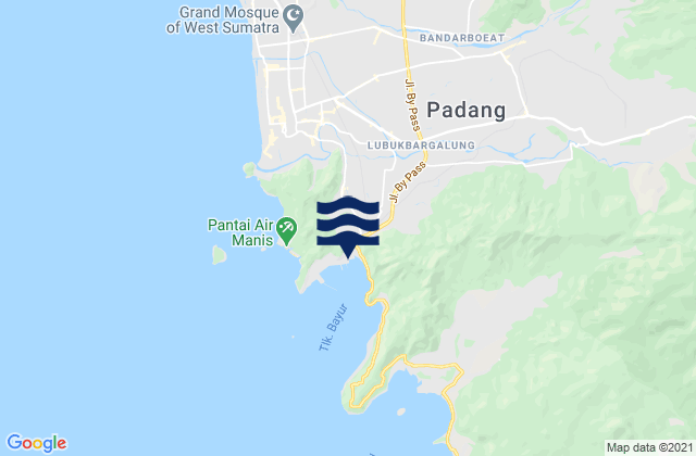 Padang Padang, Indonesia tide times map