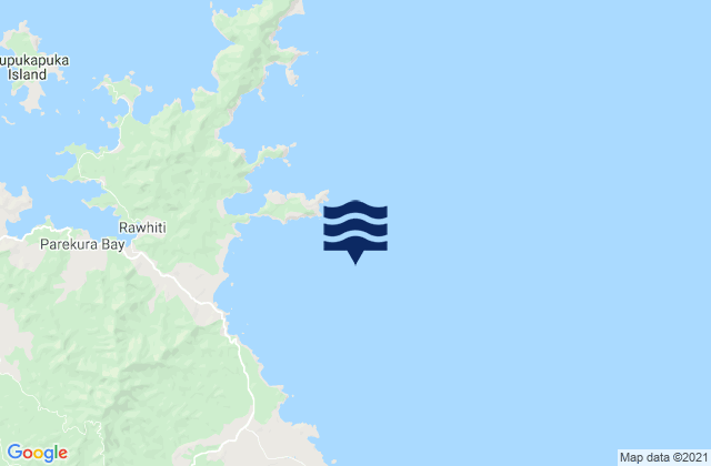 Pahi Bay, New Zealand tide times map