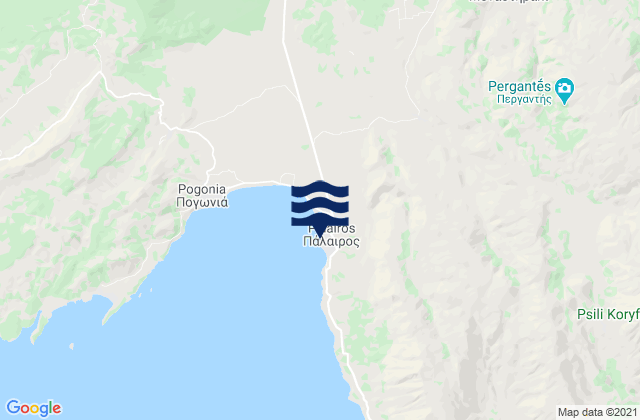 Palairos, Greece tide times map