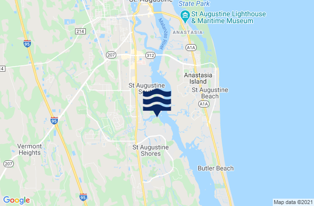 Palatka (St Johns River), United States tide chart map
