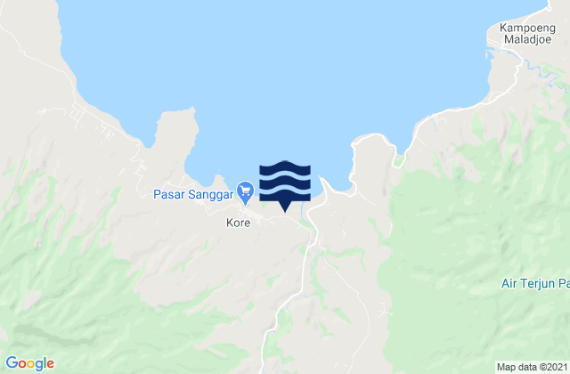 Pali, Indonesia tide times map