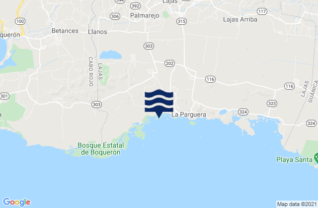 Palmarejo, Puerto Rico tide times map