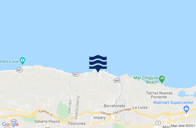 Palmas Altas Barrio, Puerto Rico tide times map