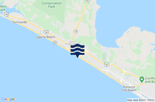 Panama City Beach (Outside), United States tide chart map