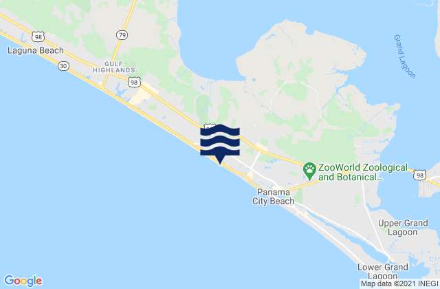 Panama City Pier, United States tide chart map
