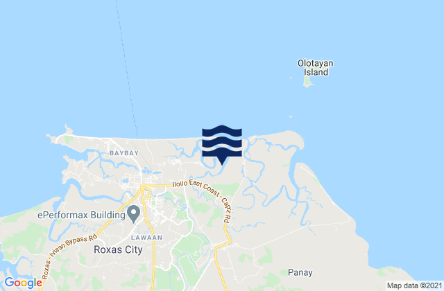 Panay, Philippines tide times map