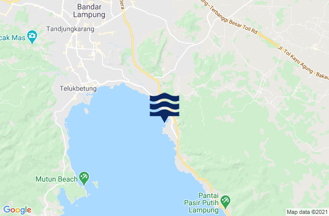 Panjang, Indonesia tide times map