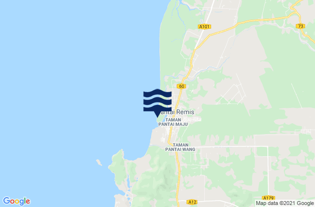 Pantai Remis, Malaysia tide times map