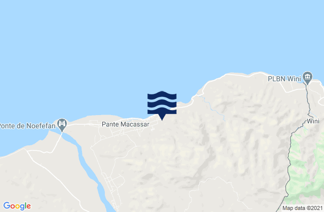 Pante Makasar, Timor Leste tide times map