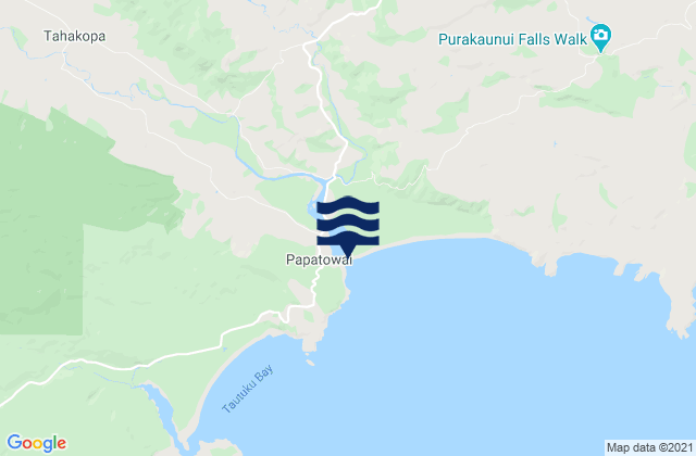 Papatowai, New Zealand tide times map