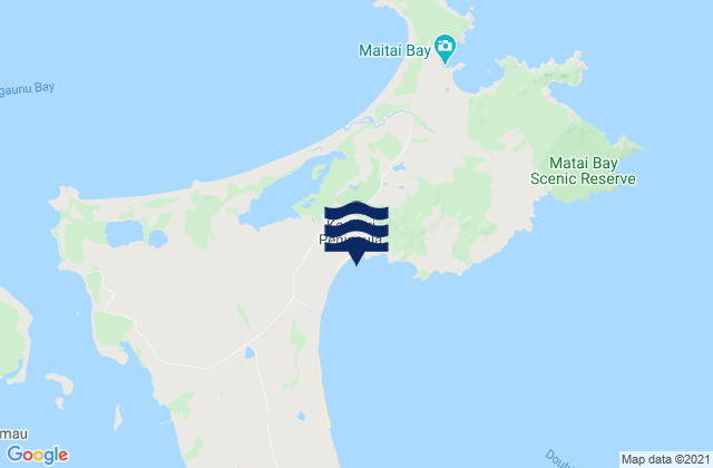 Parakerake Bay, New Zealand tide times map