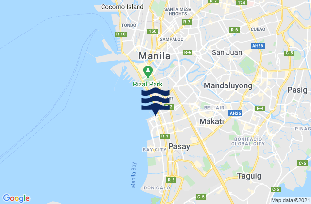 Pasig City, Philippines tide times map