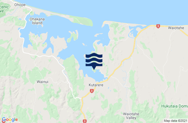 Pataua Island, New Zealand tide times map
