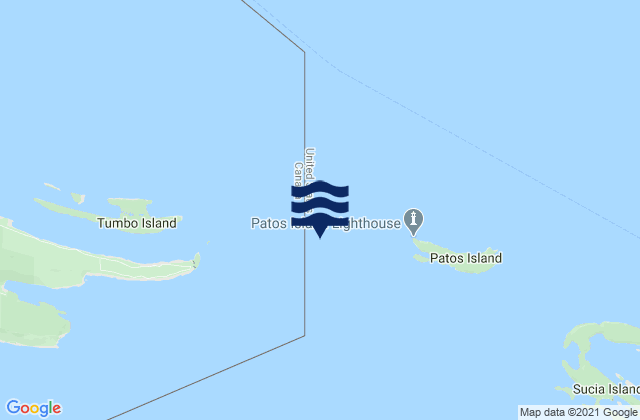 Patos Island Light 1.4 miles west of, United States tide chart map
