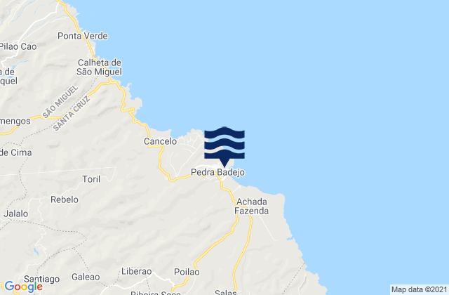 Pedra Badejo, Cabo Verde tide times map
