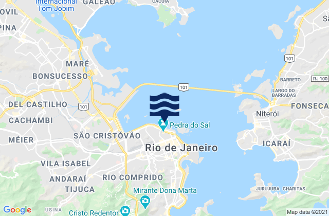 Pedra do Sal, Brazil tide times map