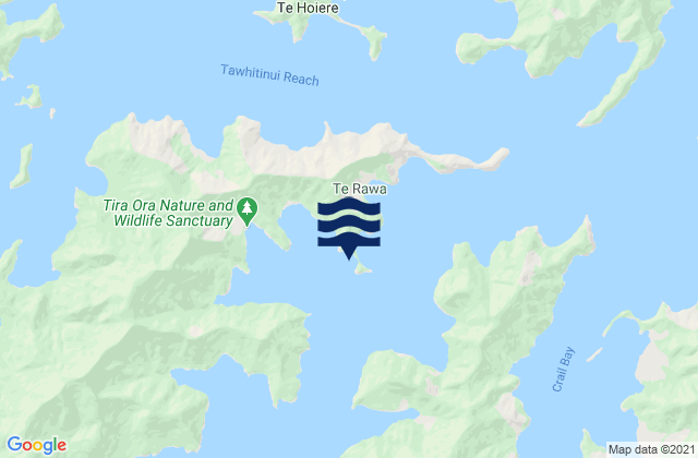Pelorus Sound, New Zealand tide times map