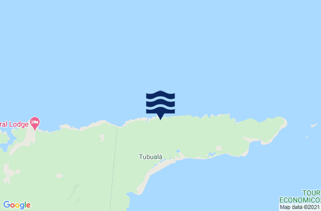 Peninsula de San Blas, Panama tide times map
