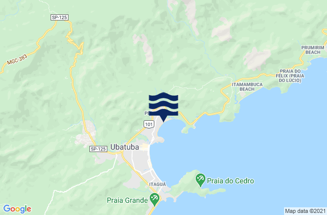 Pereque-Acu, Brazil tide times map