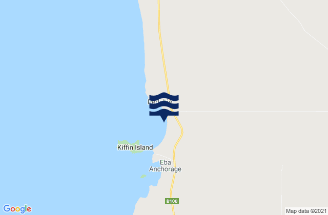 Perlubie Beach, Australia tide times map