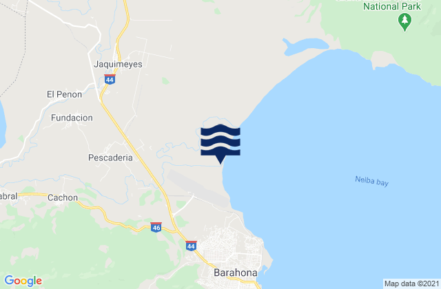 Pescaderia, Dominican Republic tide times map
