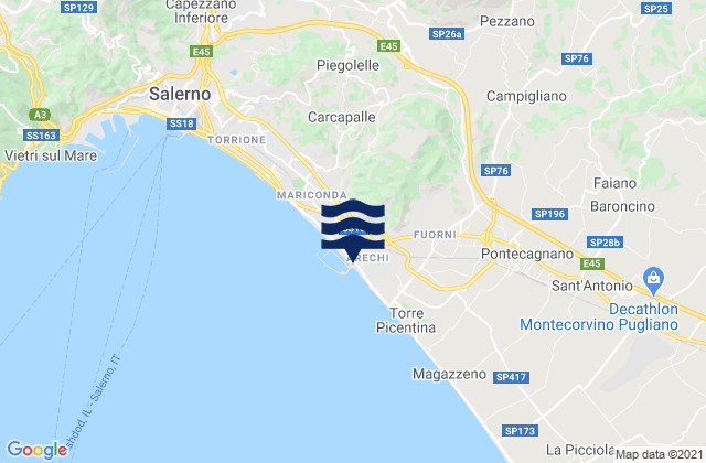 Pezzano-Filetta, Italy tide times map