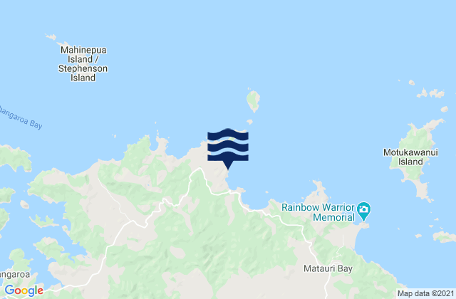 Piapia Bay, New Zealand tide times map